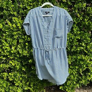 Rails striped dress, drawstring waist